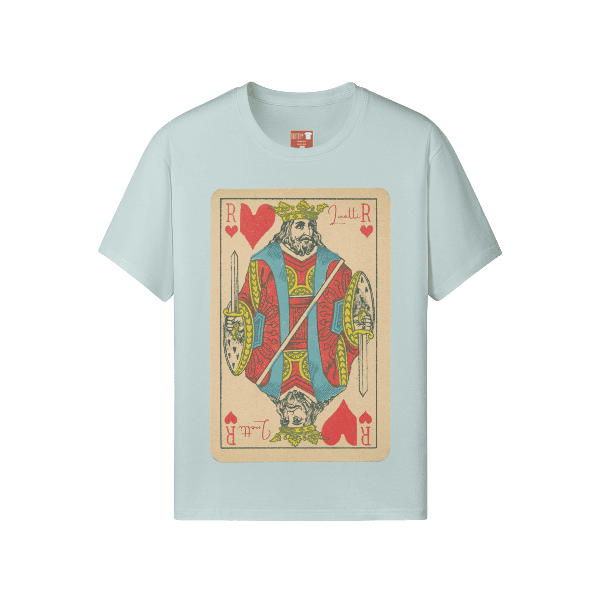 Vintage King of Hearts Full Graphic Regular Fit T-shirt