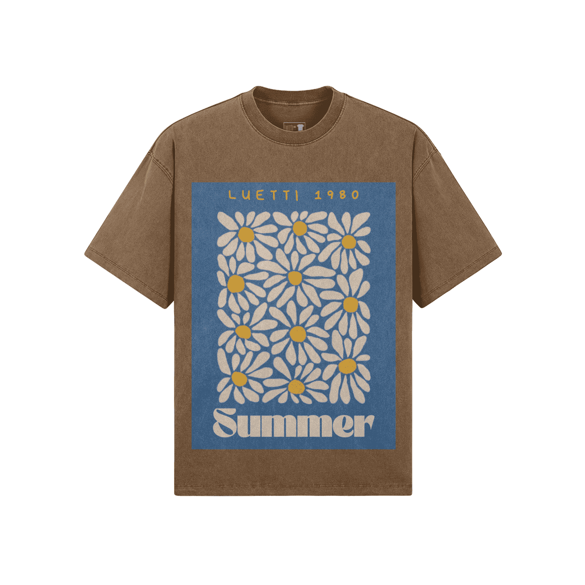 Summer Flowers Oversized Washed T-shirt