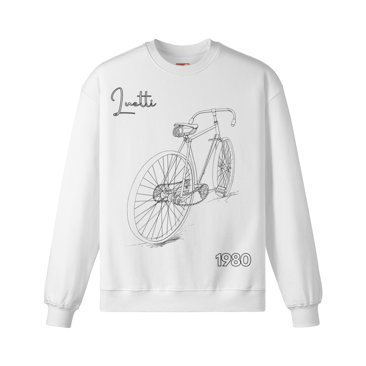 Vintage Bicycle Drop Shoulders Sweatshirt