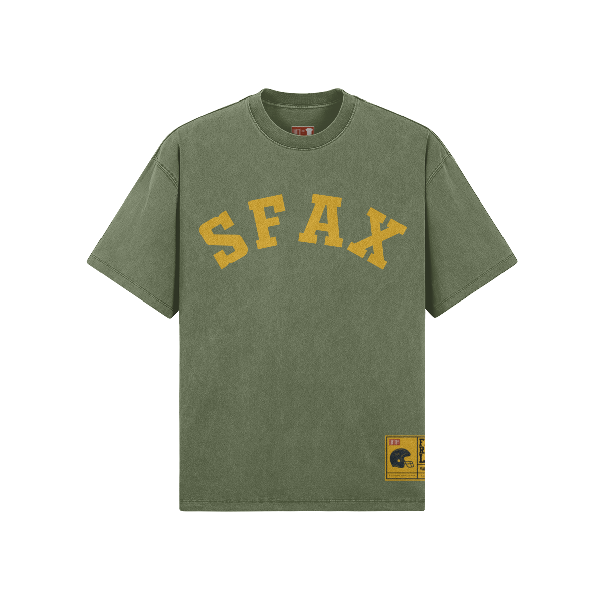 Sfax Vintage Varsity Washed Oversized Tee