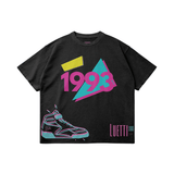 Premium Quality "1993" Raw Hem Oversized T-shirt