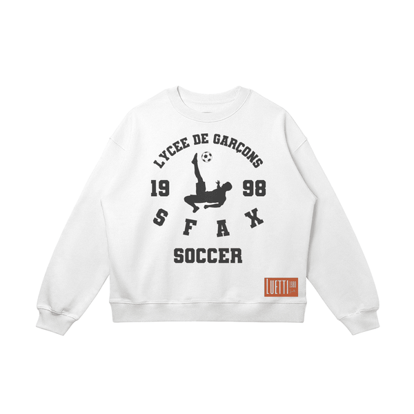 1998 Vintage High School Soccer Varsity Drop Shoulders Sweatshirt