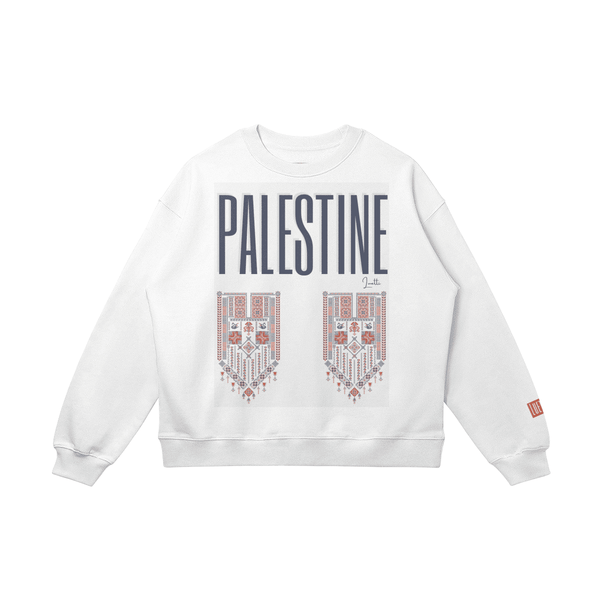 Palestine Vintage Pattern Drop Shoulders Sweatshirt