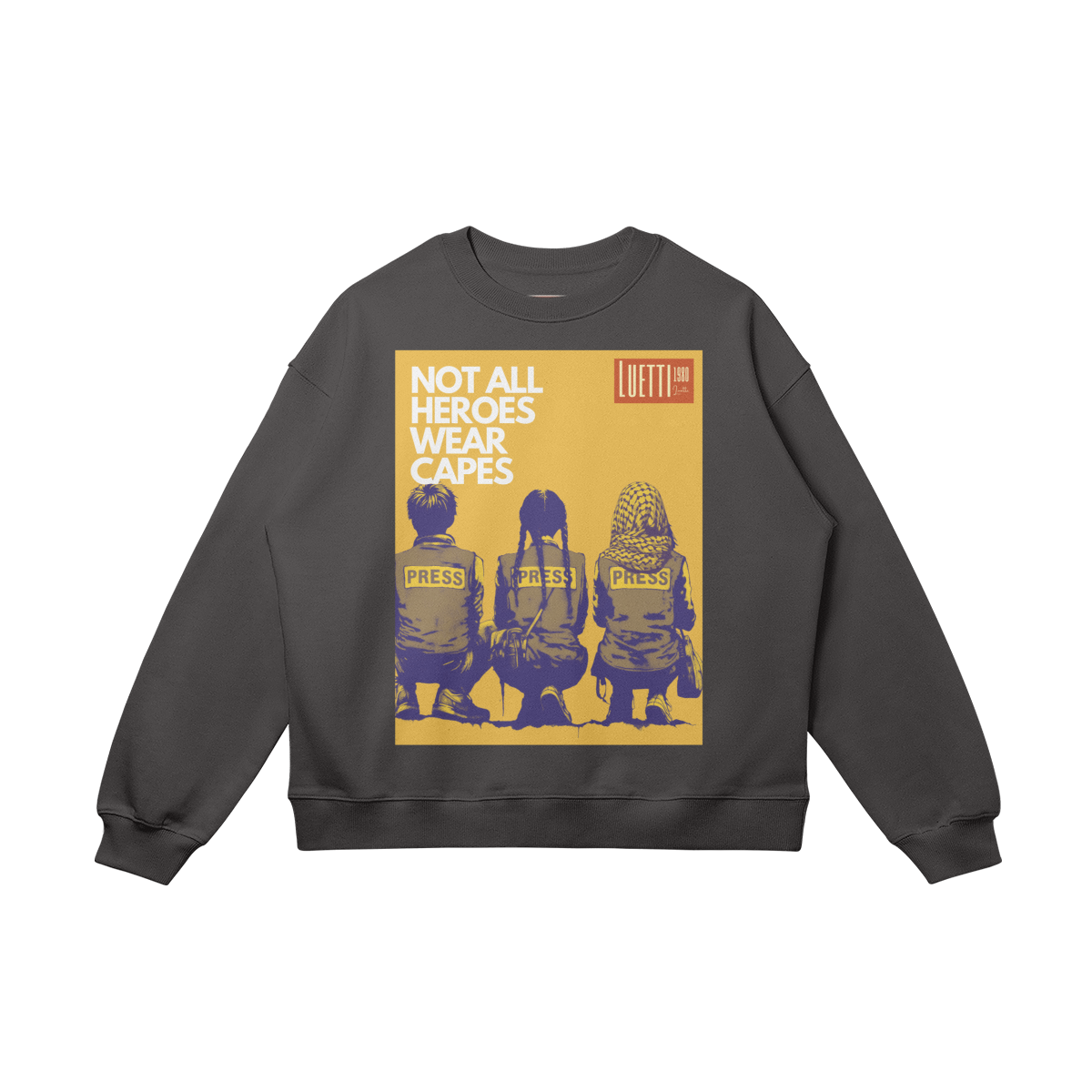 Palestinian Press Heroes Drop Shoulders Sweatshirt - 6 colors available