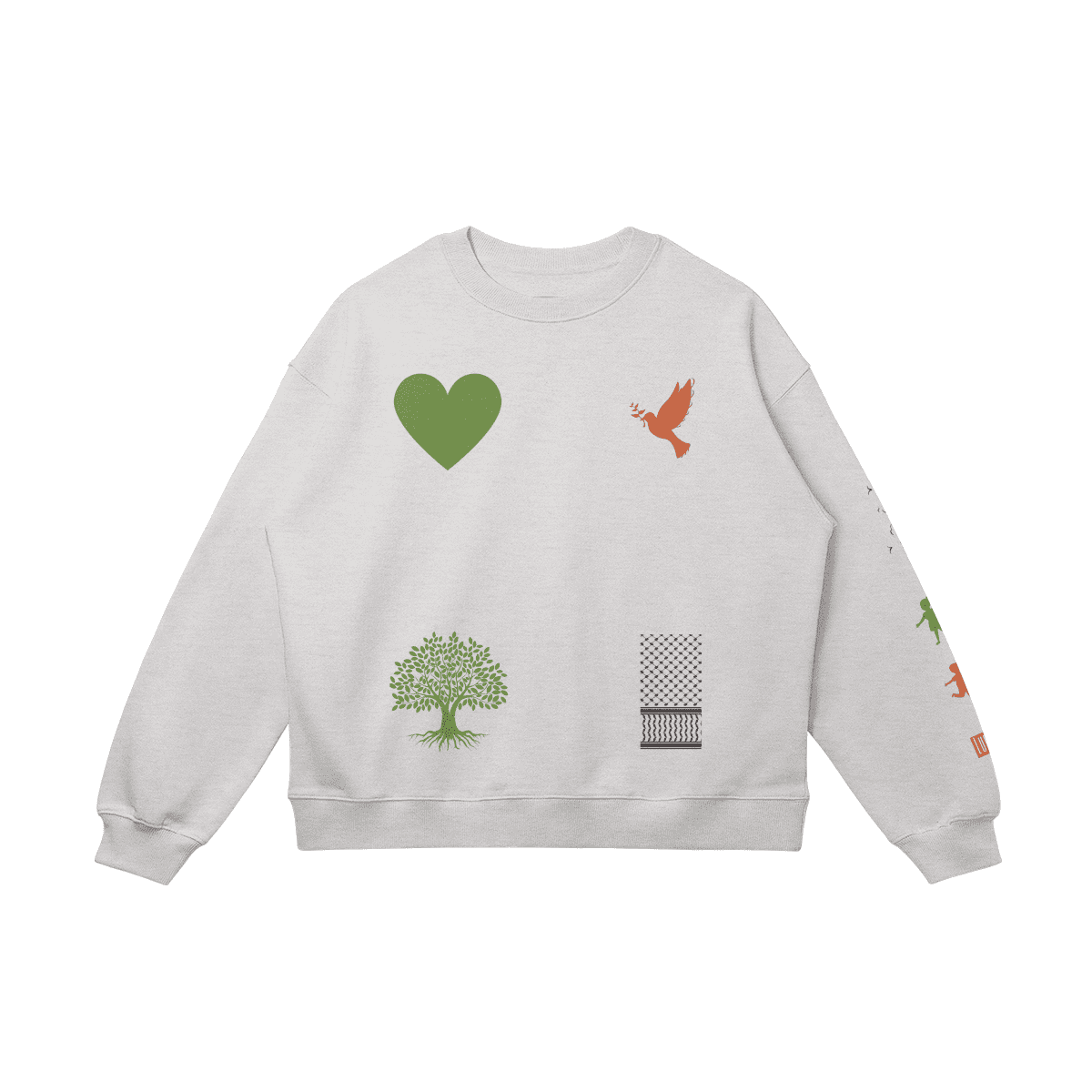 Symbols Drop Shoulders Sweatshirt