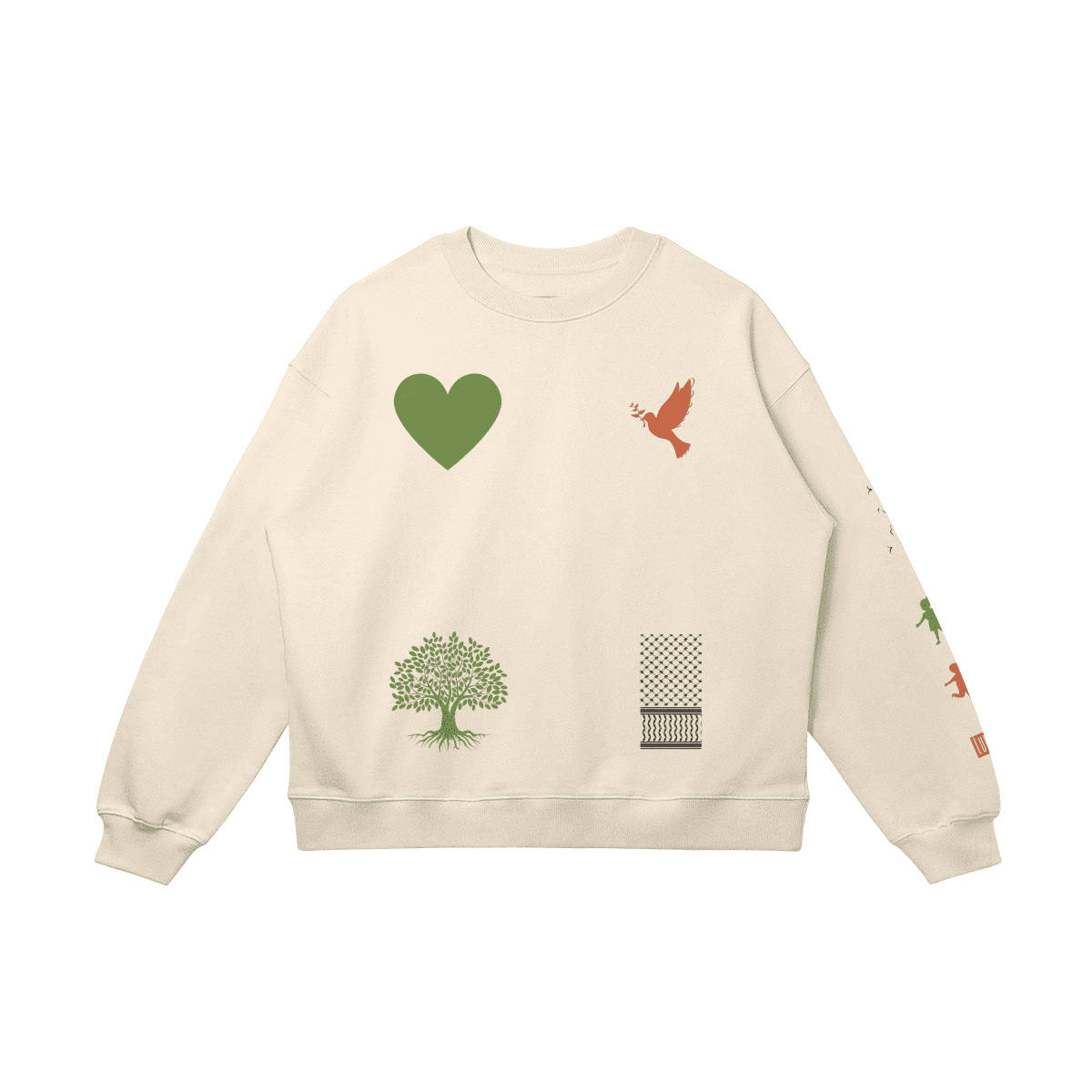 Symbols Drop Shoulders Sweatshirt