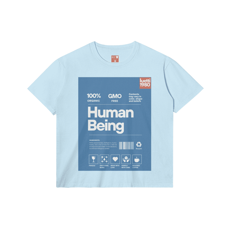 "Human Being" Label Regular Fit T-shirt