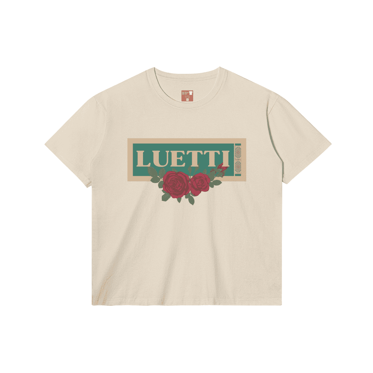 Luetti 1980 Roses and script Regular Fit T-shirt