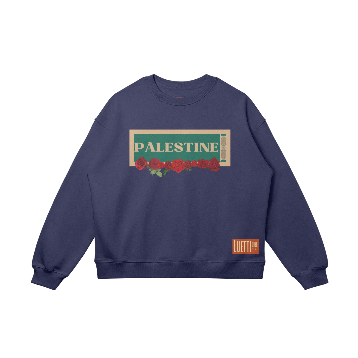 Palestine Roses Drop Shoulders Sweatshirt - 5 Colors