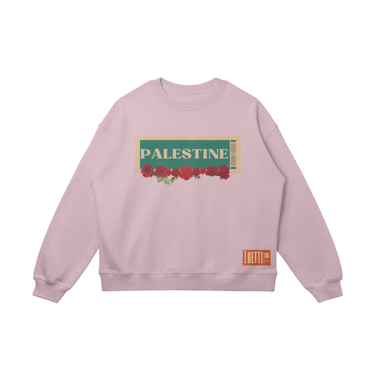 Palestine Roses Drop Shoulders Sweatshirt - 5 Colors