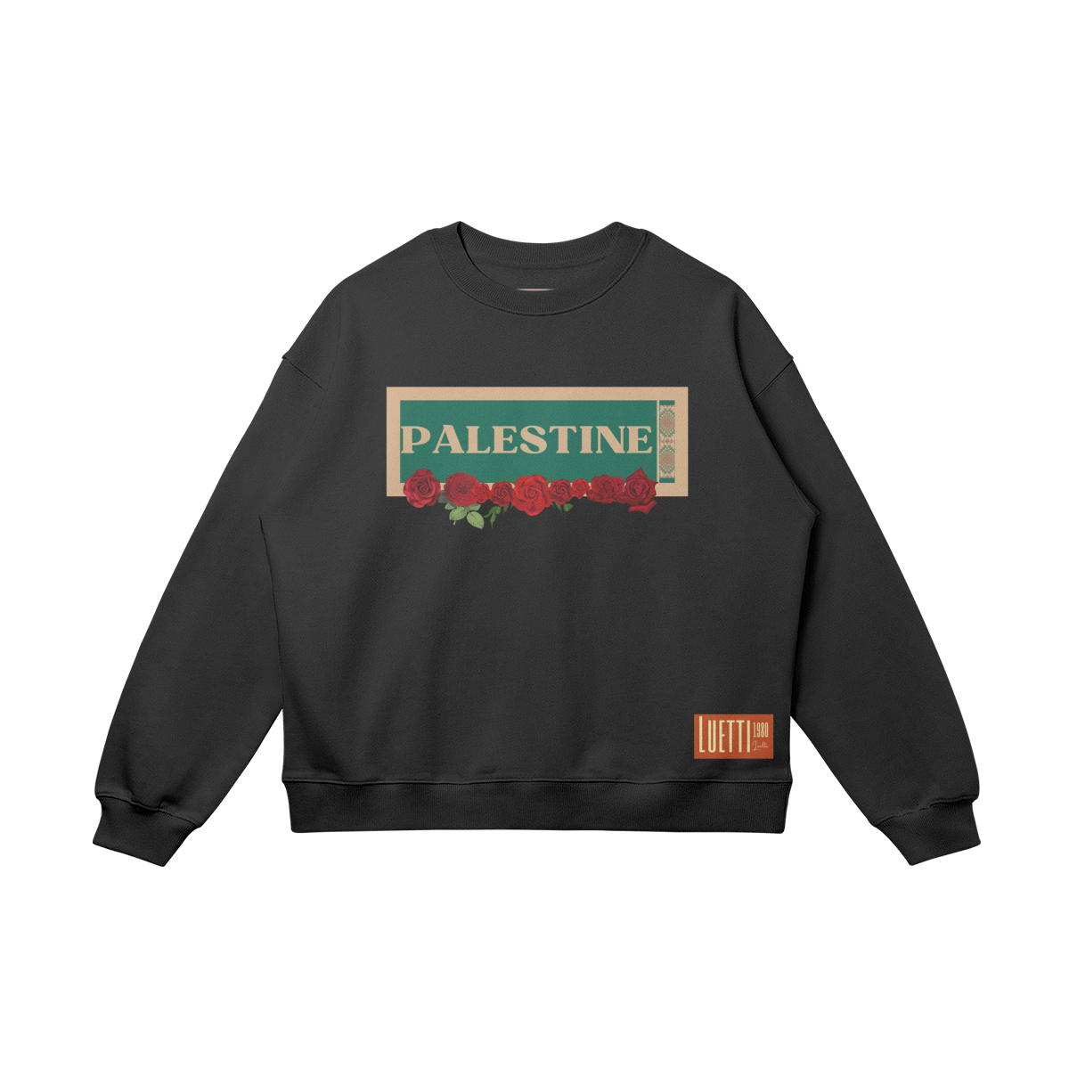 Palestine Roses Drop Shoulders Sweatshirt - 5 Colors