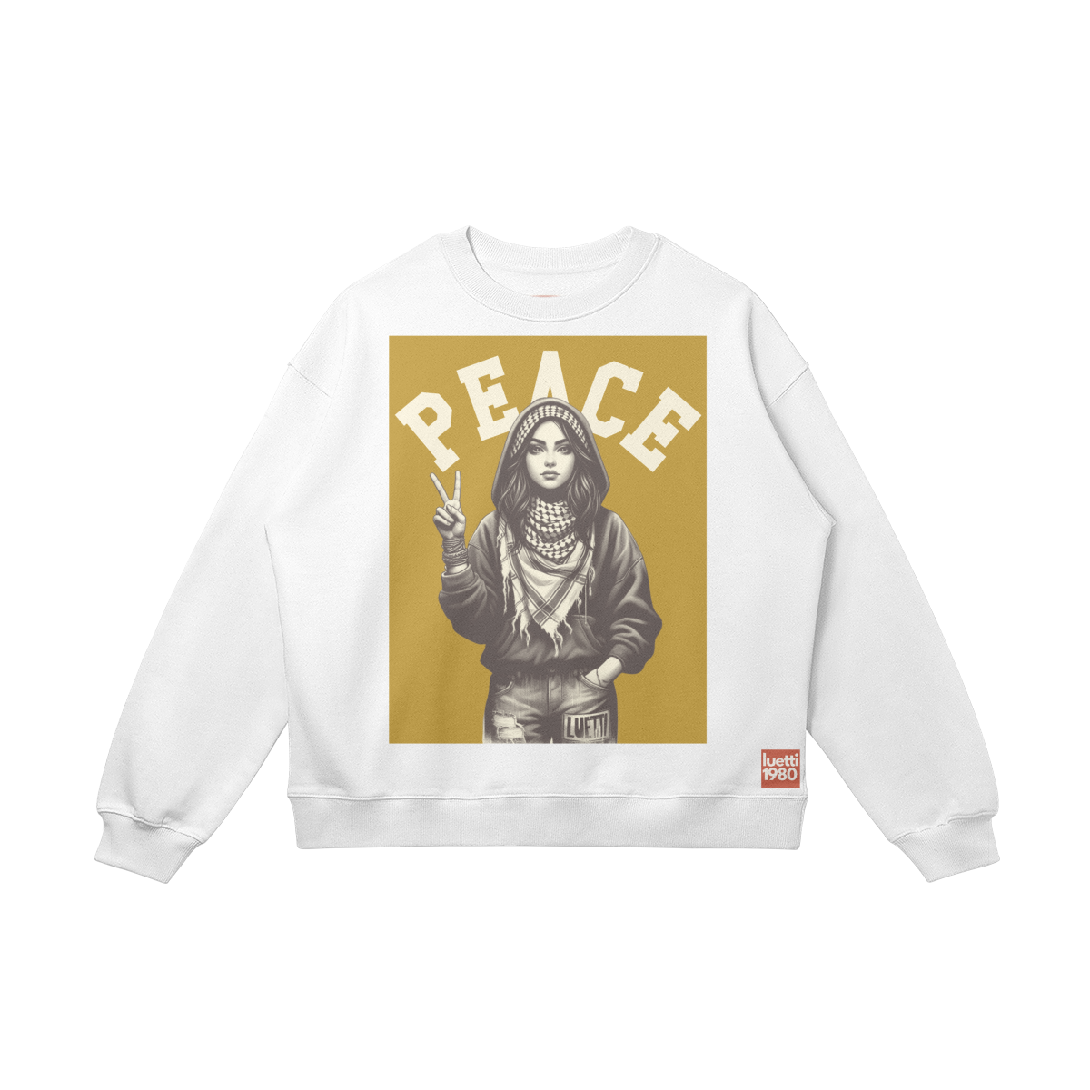 Peace Drop Shouders Sweatshirt