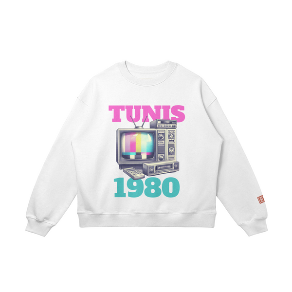 TUNIS 1980 Retro Unisex Drop Shoulders Sweatshirt