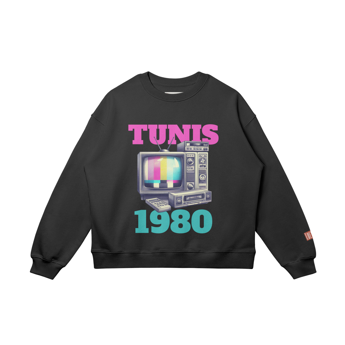 TUNIS 1980 Retro Unisex Drop Shoulders Sweatshirt