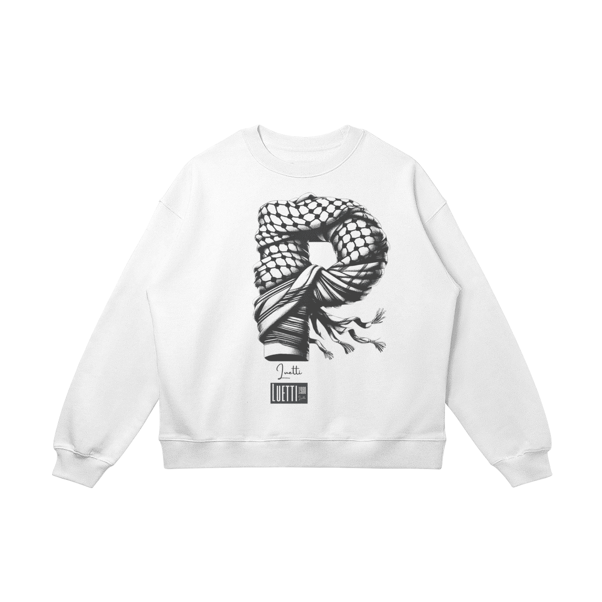 P For Palestine Drop Shoulders Sweatshirt