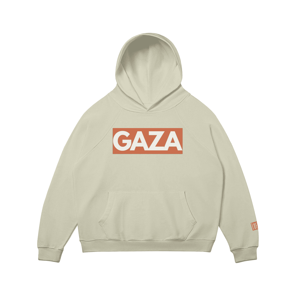 Gaza Raglan Oversized Pullover Hoodie