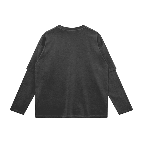 Palestina Libre Unisex Faux-layered Faded Long Sleeve